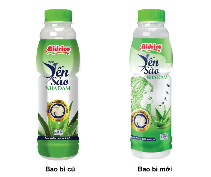 Yến sào nha đam Bidrico thay đổi diện mạo mới