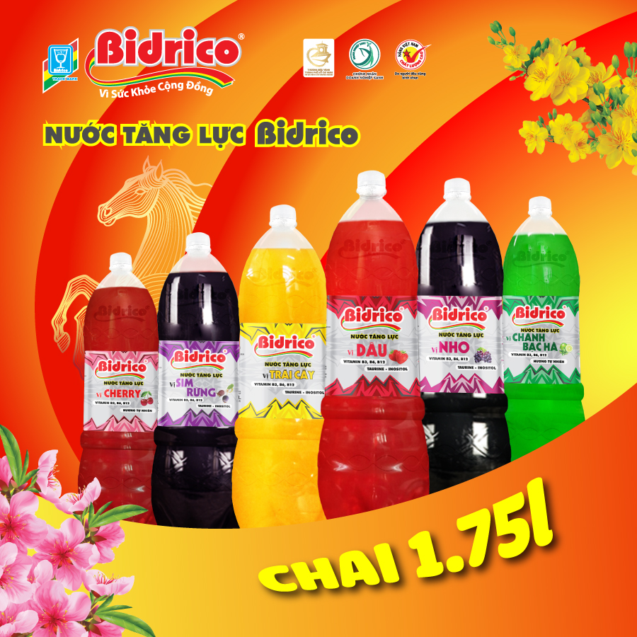 nước tăng lực bidrico chai lớn