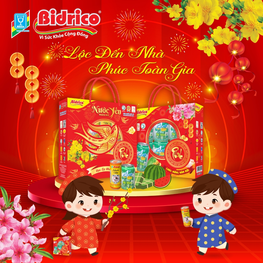 hộp quà tết Bidrico